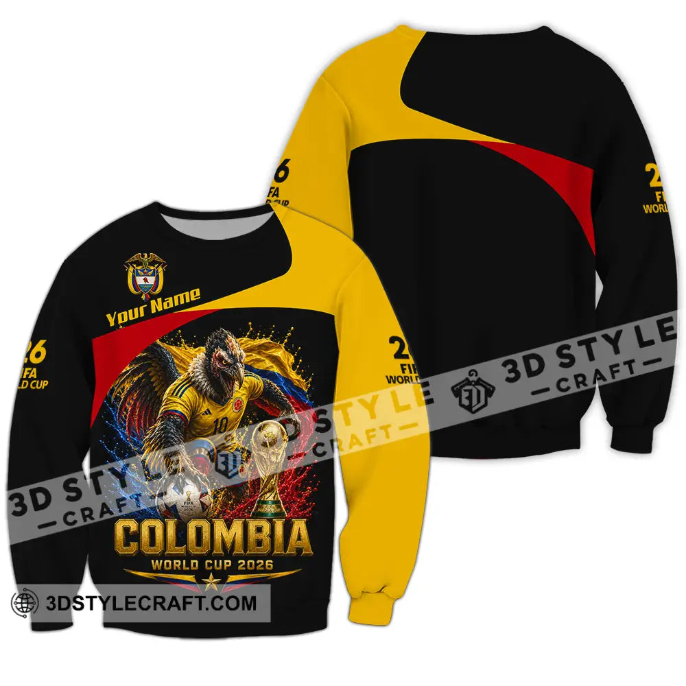 Unisex Shirt - Custom Colombia World Cup 2026 Shirt - Long Sleeve / S - T-shirt