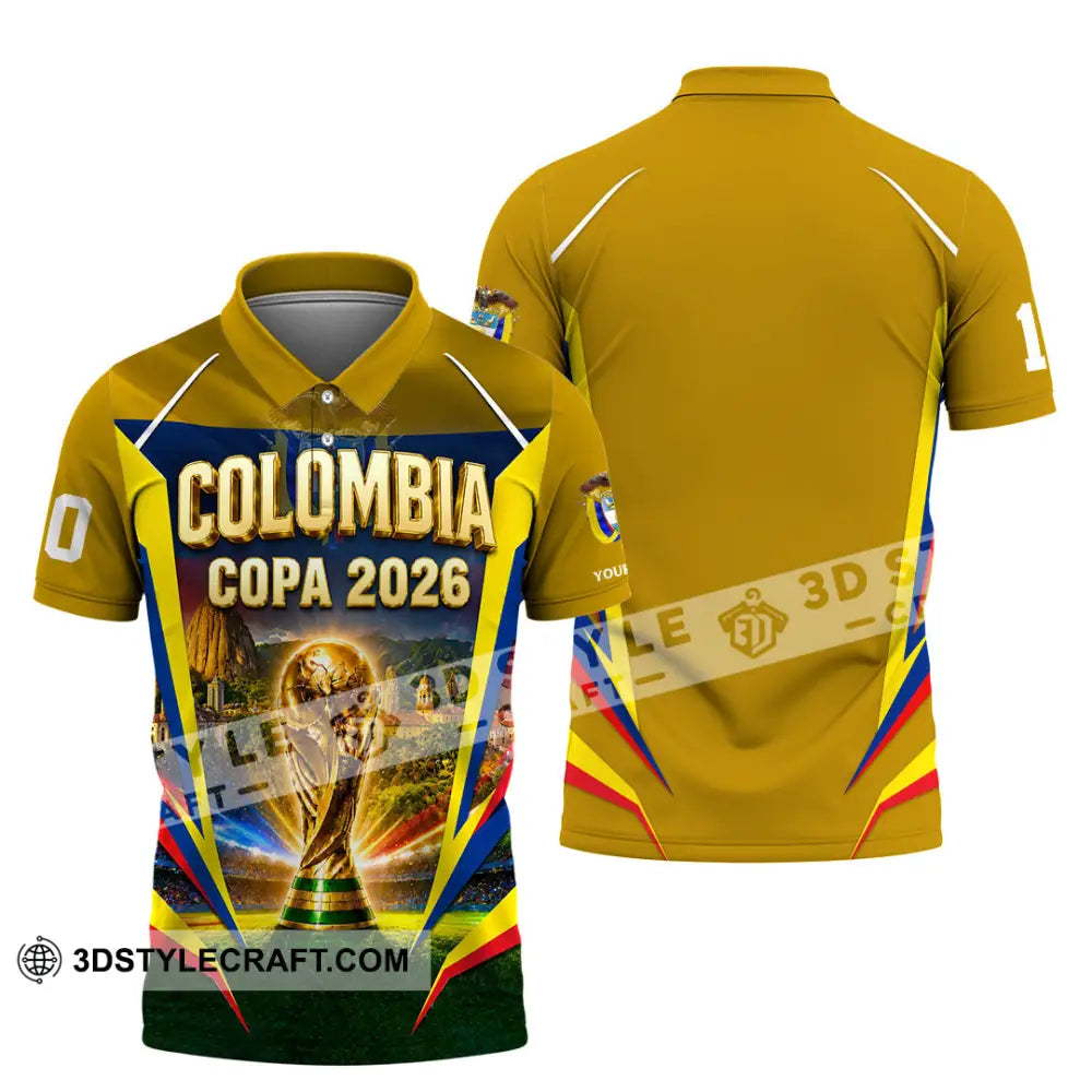 Unisex Shirt - Custom Colombia Copa 2026 Shirt - Polo Shirt / S - T-shirt