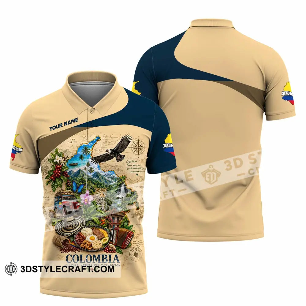 Unisex Shirt - Custom Colombia Shirt - Polo Shirt / S - T-shirt
