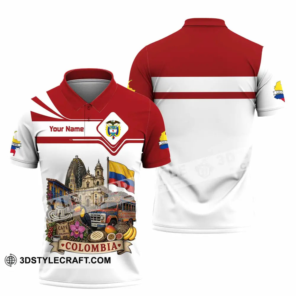 Unisex Shirt - Custom Colombia Shirt - Polo Shirt / S - T-shirt