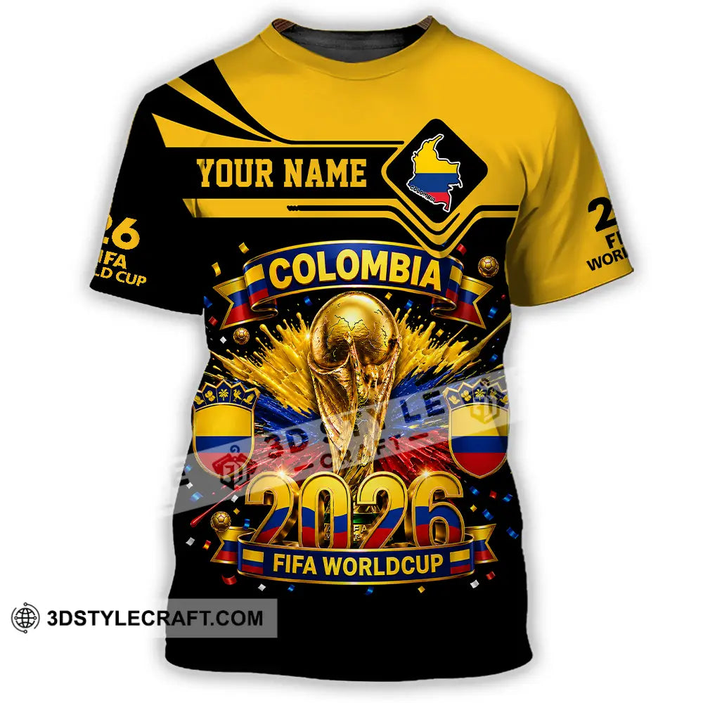 Unisex Shirt - Custom Colombia World Cup 2026 Shirt - T-Shirt / S - T-shirt