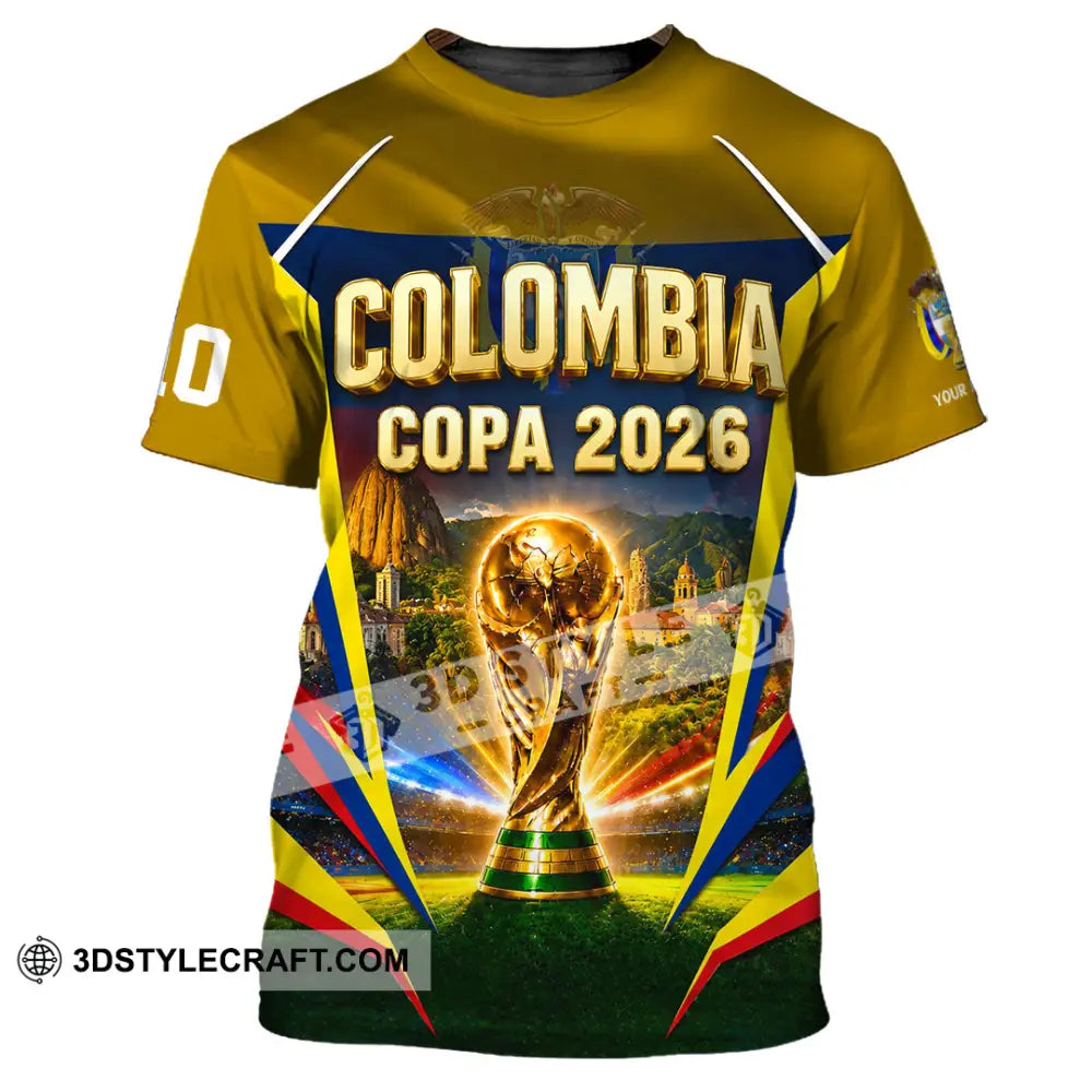 Unisex Shirt - Custom Colombia Copa 2026 Shirt - T-Shirt / S - T-shirt