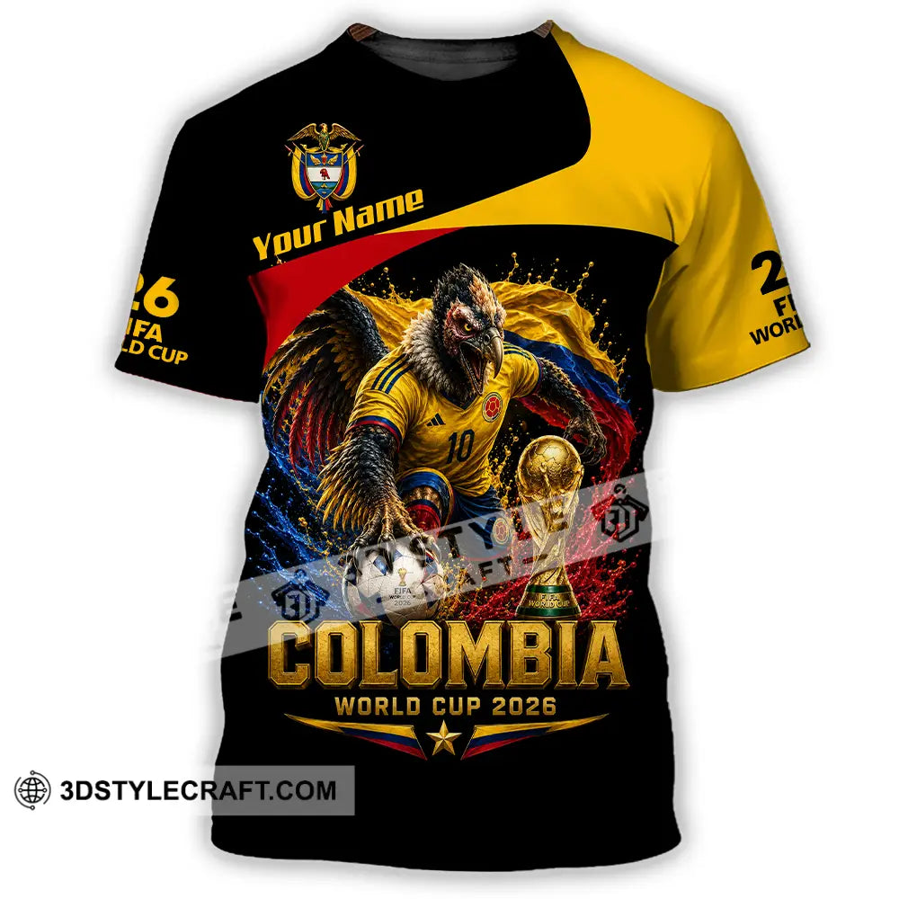 Unisex Shirt - Custom Colombia World Cup 2026 Shirt - T-Shirt / S - T-shirt