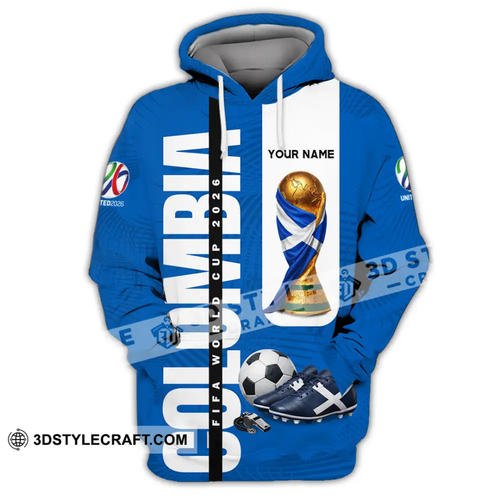 Unisex Shirt - Custom Colombia World Cup 2026 3D Shirt Hoodie / S T-shirt