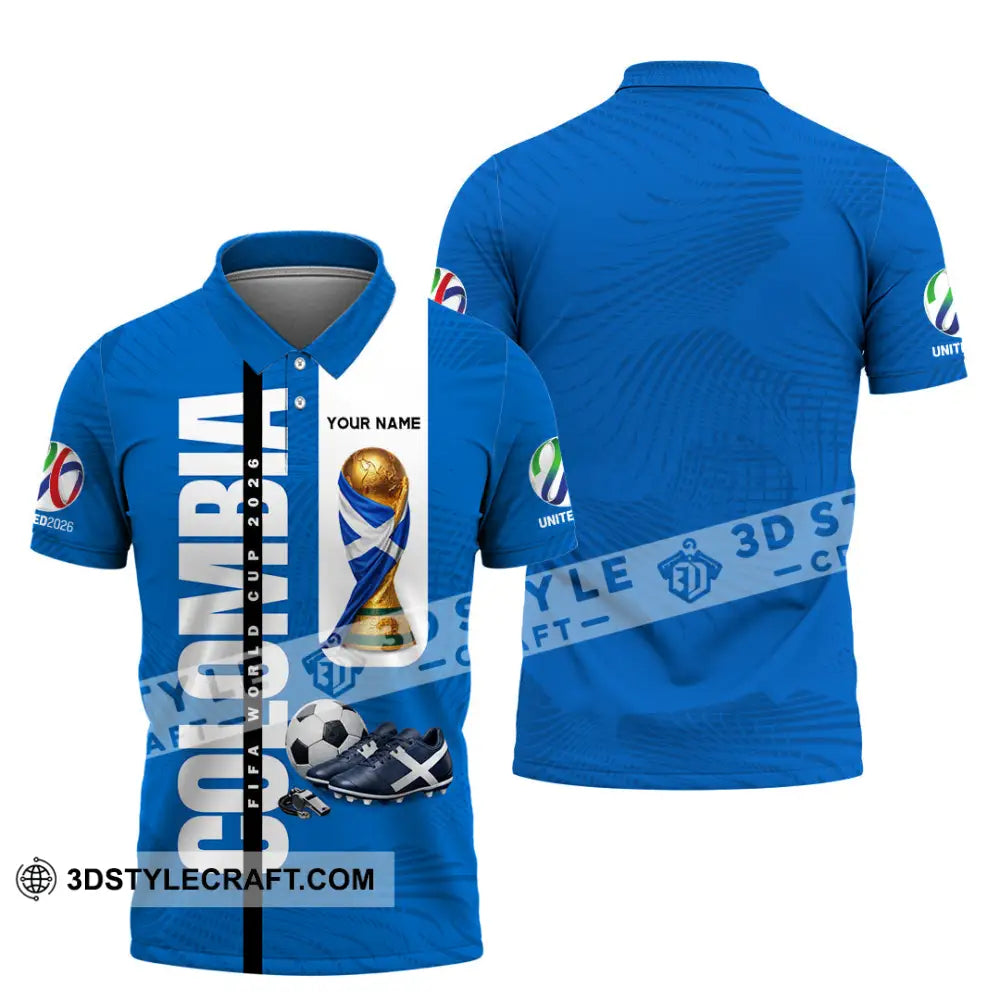 Unisex Shirt - Custom Colombia World Cup 2026 3D Shirt Polo Shirt / S T-shirt