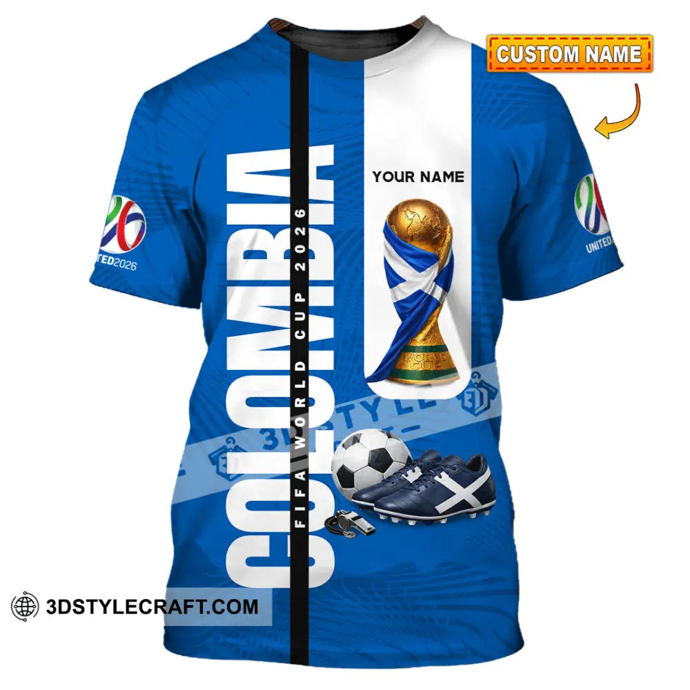 Unisex Shirt - Custom Colombia World Cup 2026 3D Shirt T-shirt