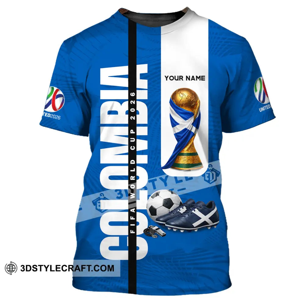 Unisex Shirt - Custom Colombia World Cup 2026 3D Shirt T-Shirt / S T-shirt