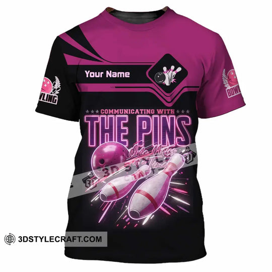 Unisex Shirt - Custom Communicating With The Pins Bowling Shirt style option 2
