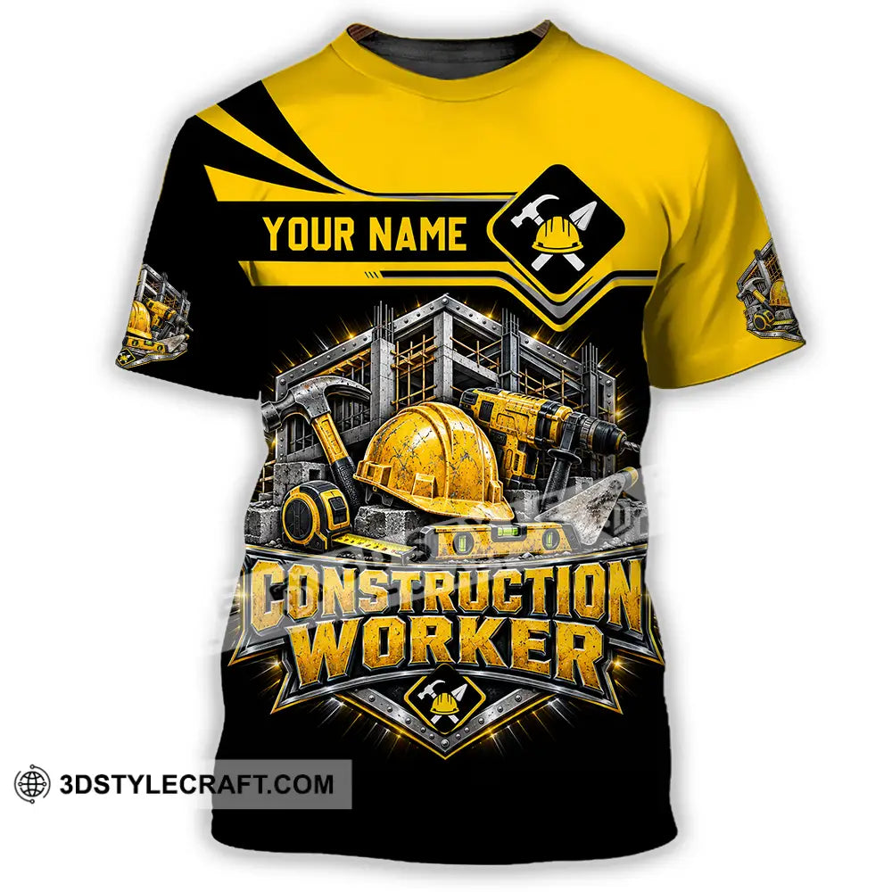 Unisex Shirt - Custom Construction Worker Shirt - T-Shirt / S - T-shirt