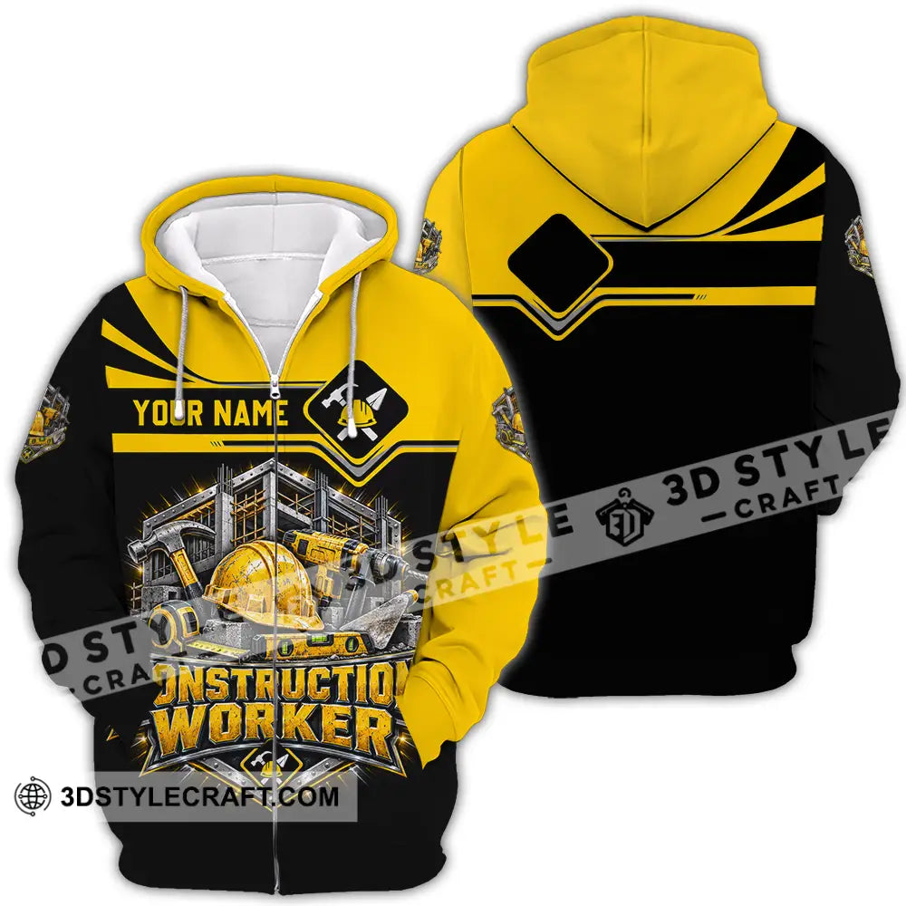 Unisex Shirt - Custom Construction Worker Shirt - Zipper Hoodie / S - T-shirt