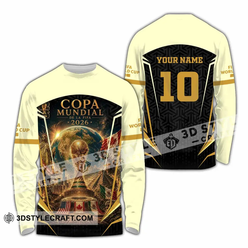 Unisex Shirt - Custom Copa Mundial World Cup 2026 Shirt - Long Sleeve Shirt / S - T-shirt