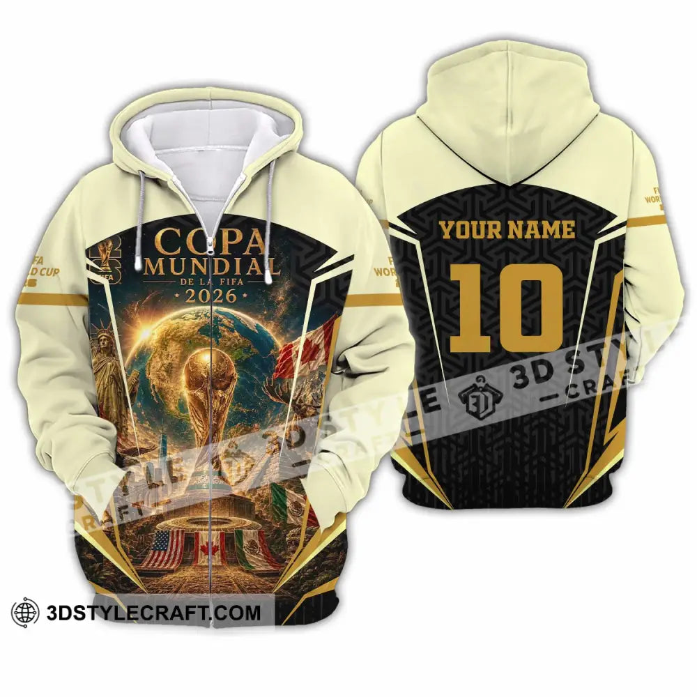 Unisex Shirt - Custom Copa Mundial World Cup 2026 Shirt - Zipper Hoodie / S - T-shirt