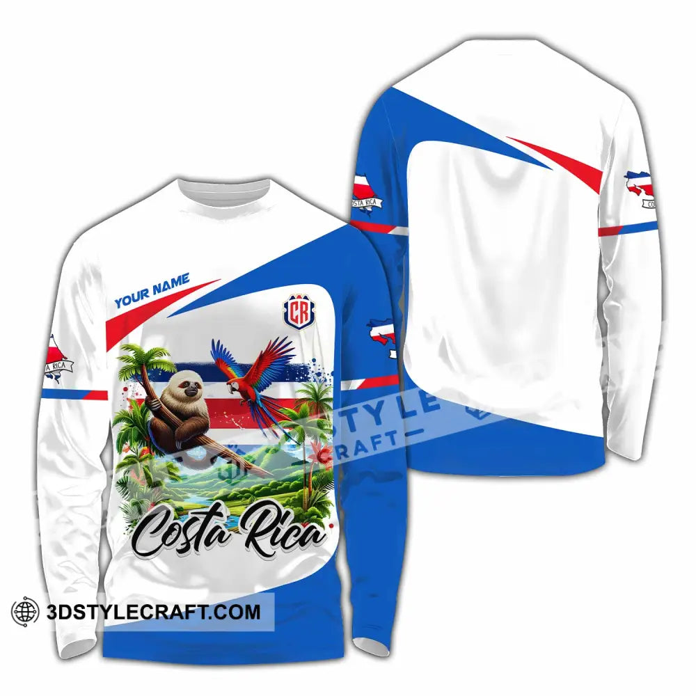 Unisex Shirt - Custom Costa Rica Shirt Long Sleeve Shirt / S T-shirt
