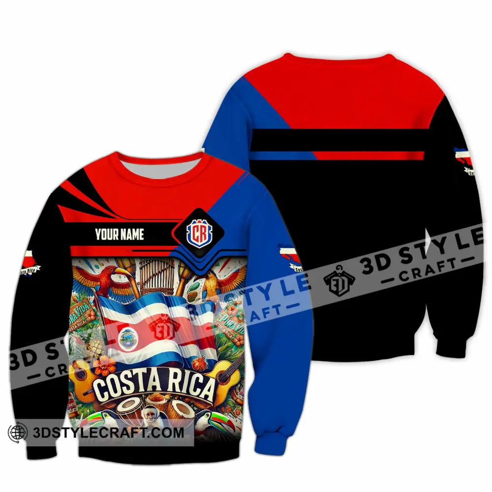 Unisex Shirt - Custom Costa Rica Shirt Long Sleeve / S T-shirt