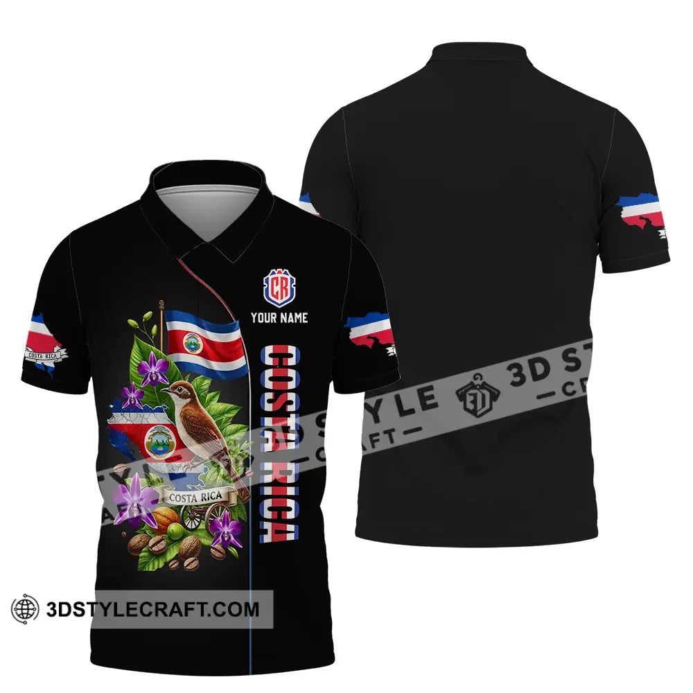 Unisex Shirt - Custom Costa Rica Pura Vida 3D Shirt Polo Shirt / S T-shirt