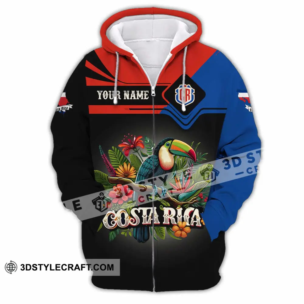 Unisex Shirt - Custom Costa Rica Shirt Zipper Hoodie / S T-shirt