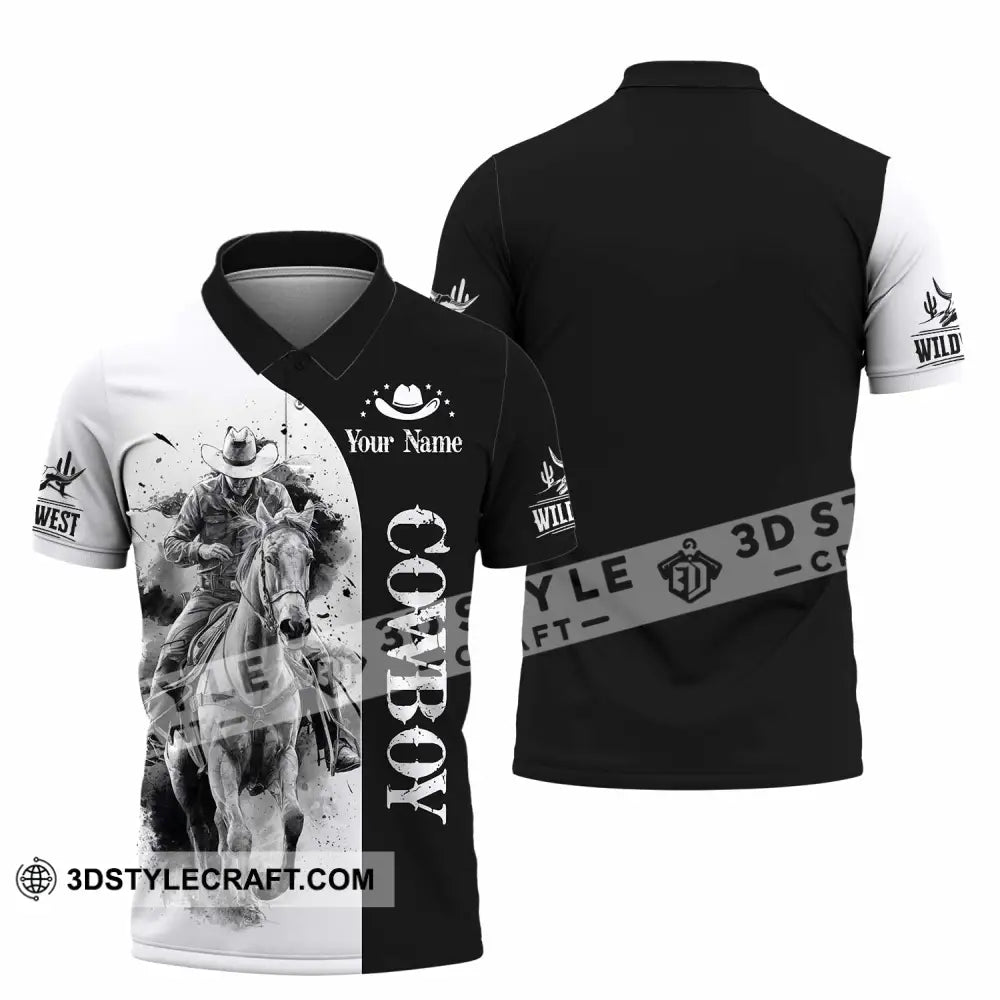 Unisex Shirt - Custom Cowboy 3D Shirt - Polo Shirt / S - T-shirt