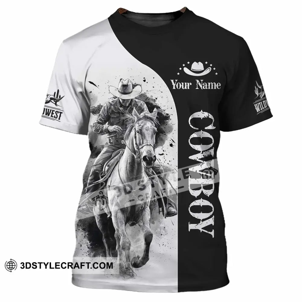 Unisex Shirt - Custom Cowboy 3D Shirt - T-Shirt / S - T-shirt
