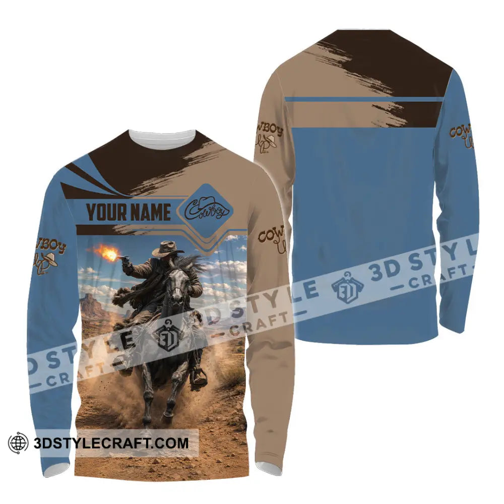 Unisex Shirt - Custom Cowboy Shirt - Long Sleeve Shirt / S - T-shirt