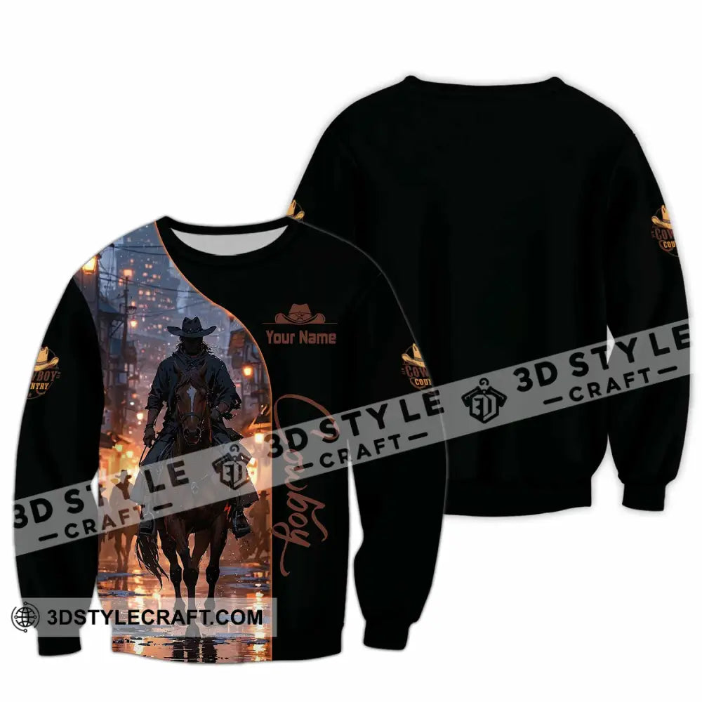 Unisex Shirt - Custom Cowboy Shirt - Long Sleeve / S - T-shirt