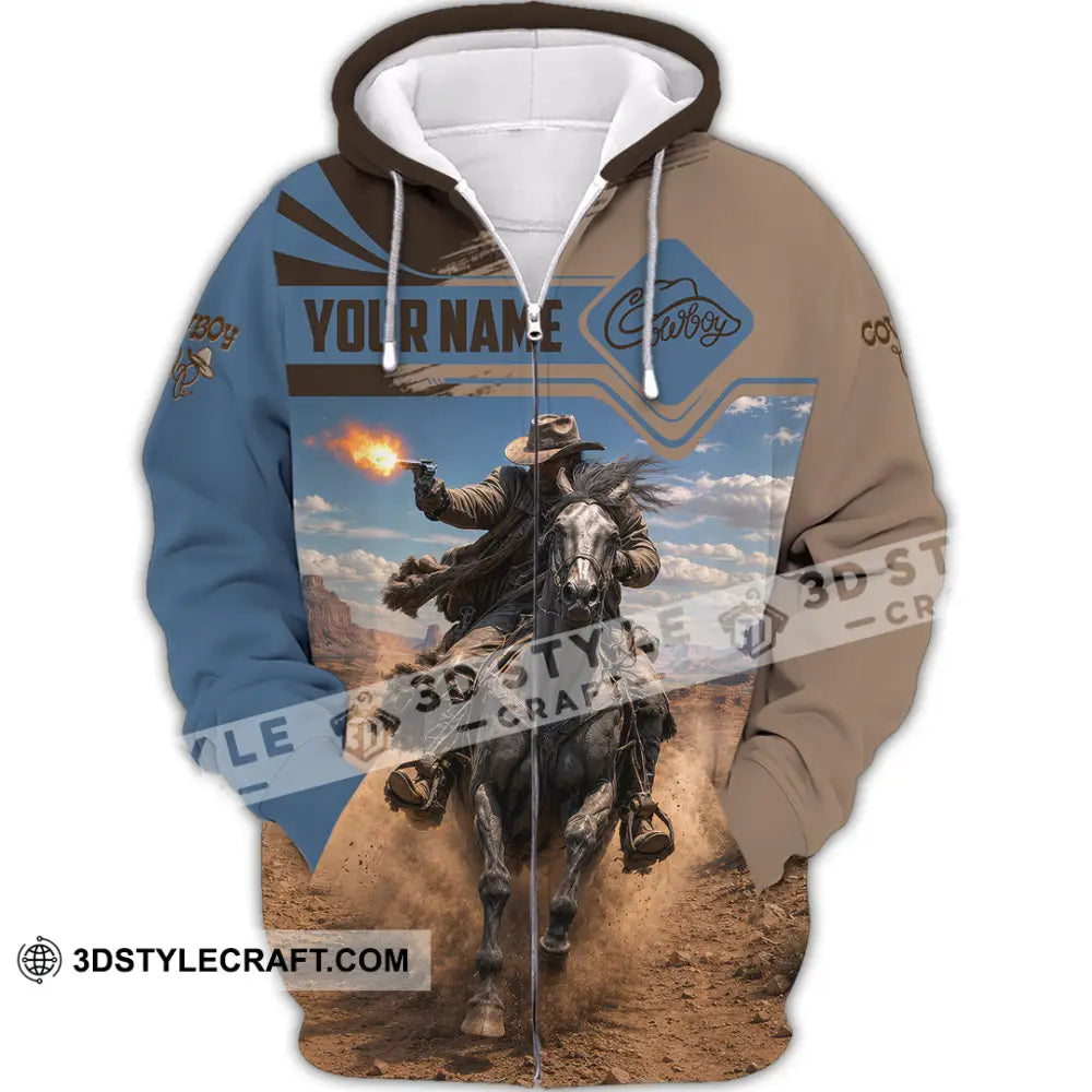 Unisex Shirt - Custom Cowboy Shirt - Zipper Hoodie / S - T-shirt