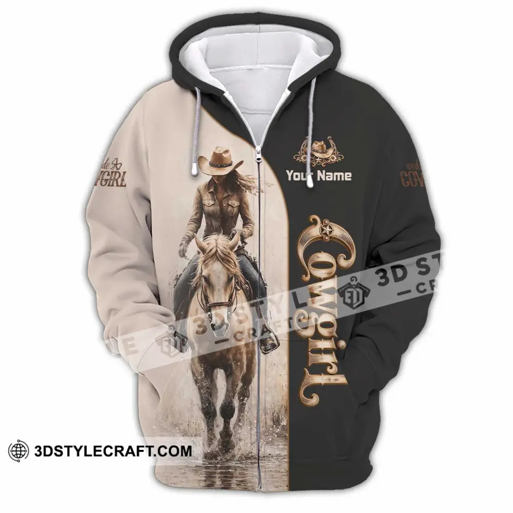 Unisex Shirt - Custom Cowgirl Shirt - Zipper Hoodie / S - T-shirt