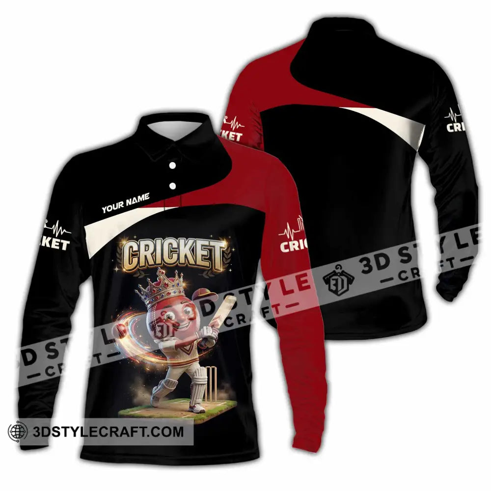 Unisex Shirt - Custom Cricket Shirt - Long Sleeve Polo / S - T-shirt