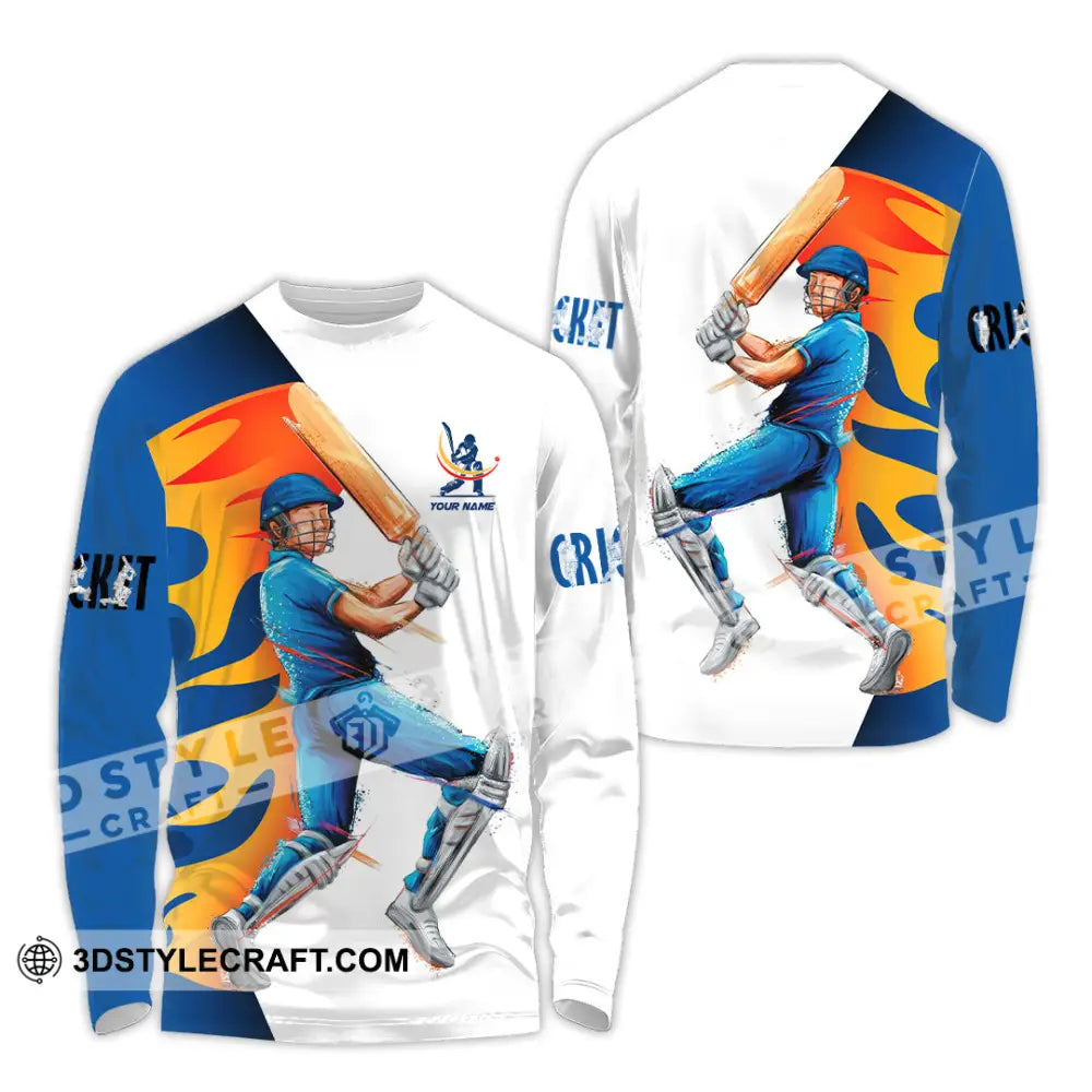 Unisex Shirt Custom Cricket Player Shirt Long Sleeve Shirt / S T shirt
