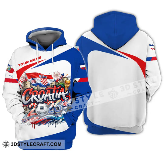 Unisex Shirt - Custom Croatia 3D Shirt style option 4