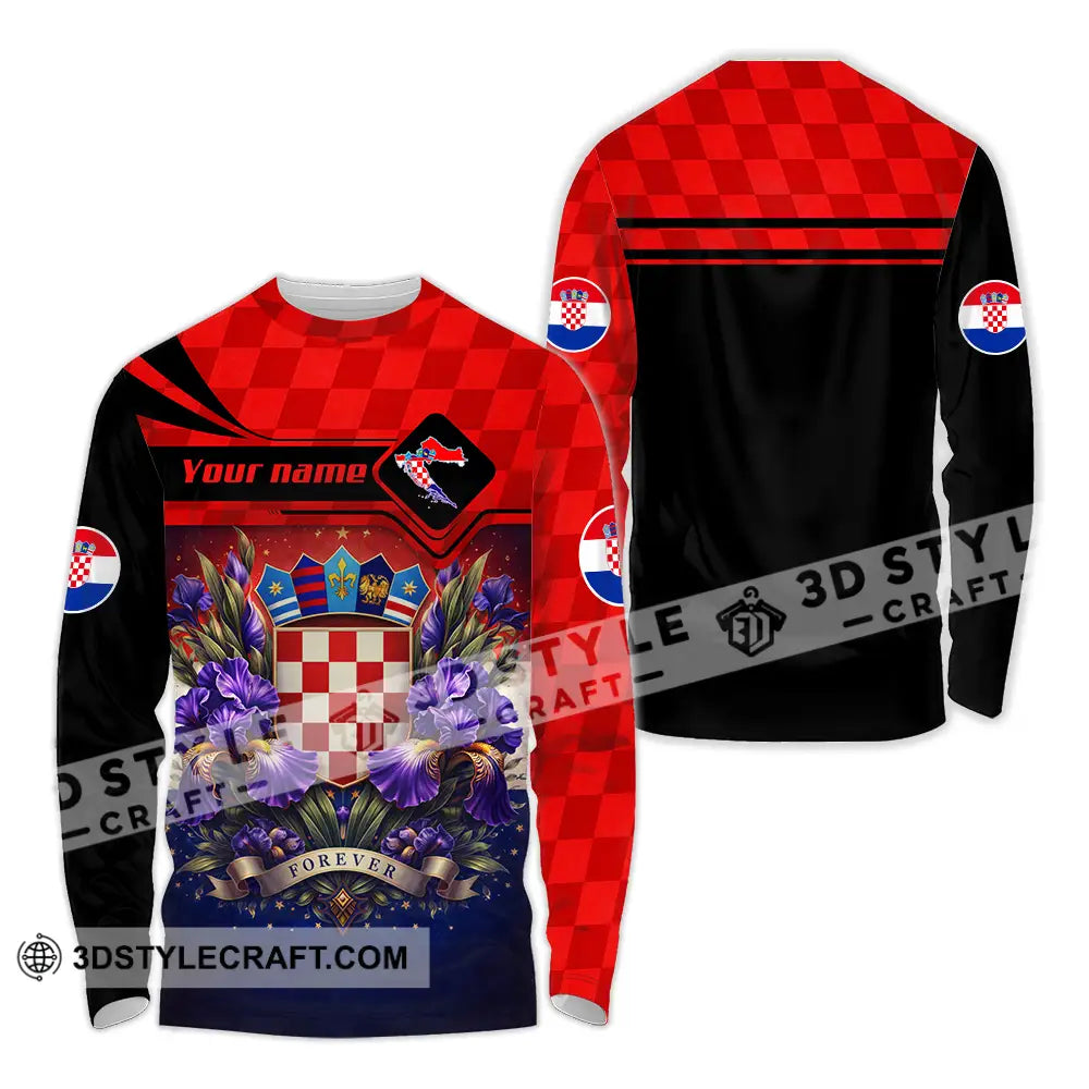 Unisex Shirt - Custom Croatia Fifa World Cup 2026 3D Shirt - Long Sleeve Shirt / S - T-shirt
