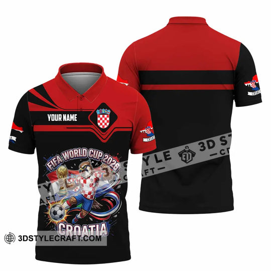 Unisex Shirt - Custom Croatia 3D Shirt style option 2