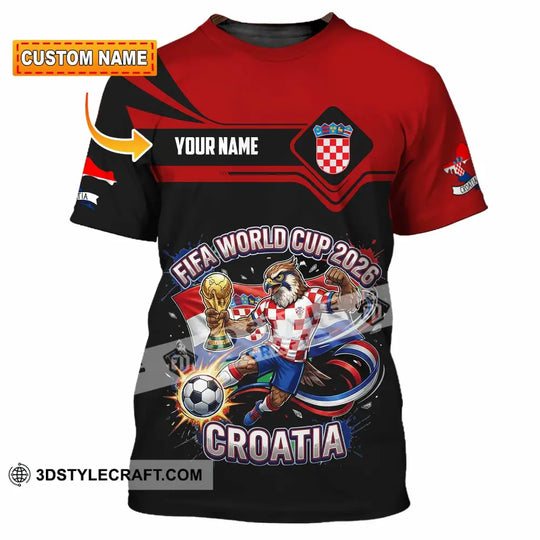 Unisex Shirt - Custom Croatia 3D Shirt style option 1