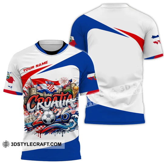 Unisex Shirt - Custom Croatia 3D Shirt style option 2