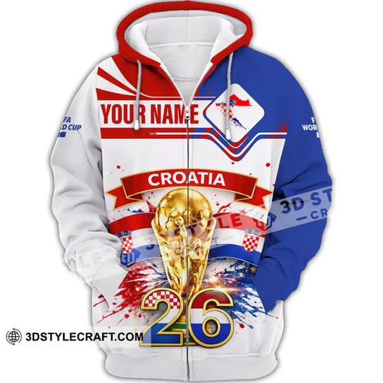 Unisex Shirt - Custom Croatia 3D Shirt style option 3