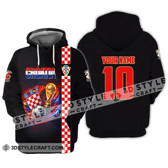 Unisex Shirt - Custom Croatia FIFA 3D Shirt style option 4