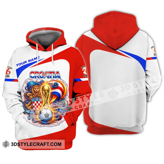Unisex Shirt - Custom Croatia FIFA 3D Shirt style option 4
