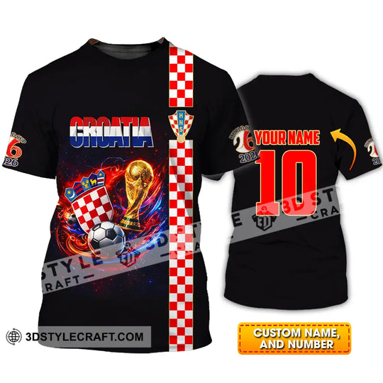 Unisex Shirt - Custom Croatia FIFA 3D Shirt style option 1