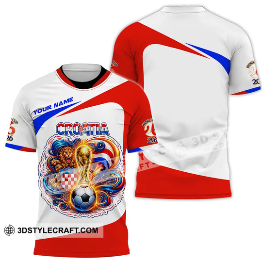 Unisex Shirt - Custom Croatia FIFA 3D Shirt style option 2