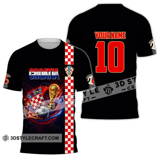 Unisex Shirt - Custom Croatia FIFA 3D Shirt style option 2