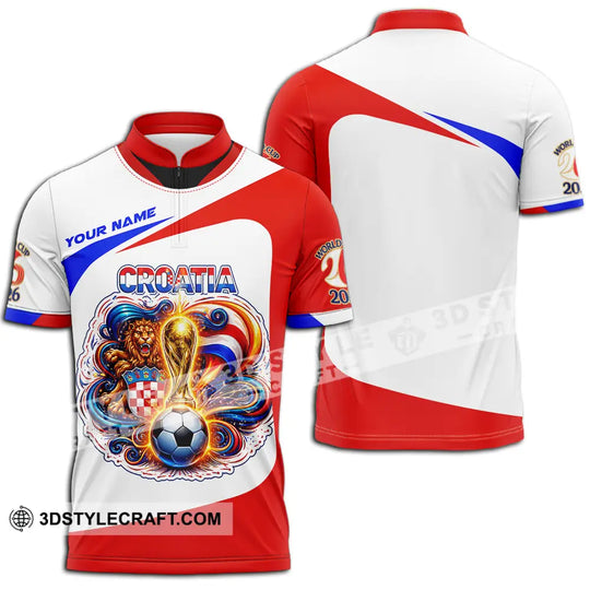 Unisex Shirt - Custom Croatia FIFA 3D Shirt style option 3