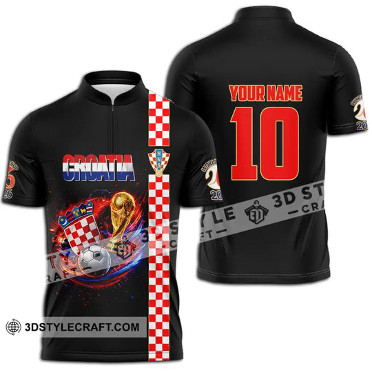 Unisex Shirt - Custom Croatia FIFA 3D Shirt style option 3