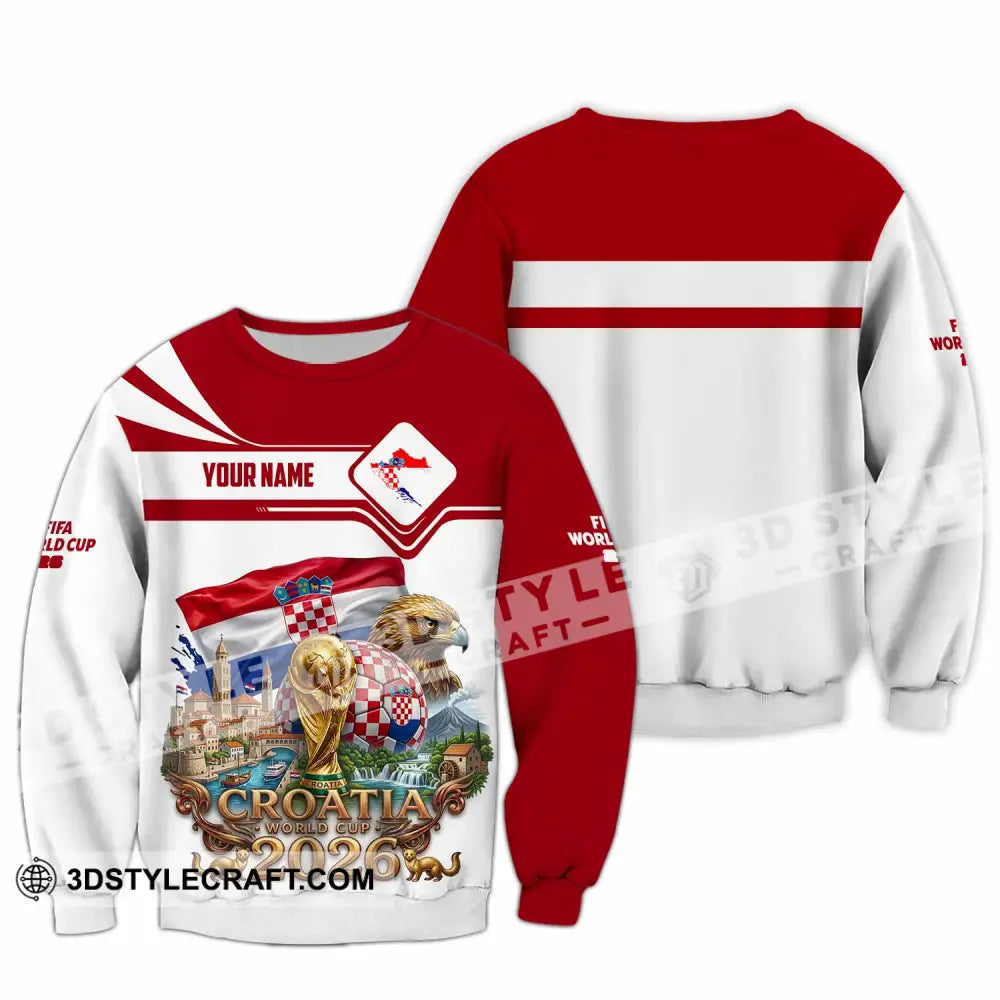 Unisex Shirt - Custom Croatia World Cup 2026 Shirt - Long Sleeve / S - T-shirt