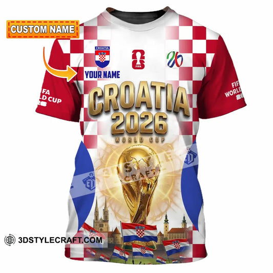 Unisex Shirt - Custom Croatia World Cup 2026 Shirt - T-shirt