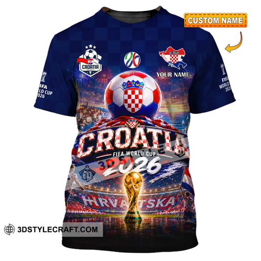 Unisex Shirt - Custom Croatia World Cup 2026 Shirt - T-shirt