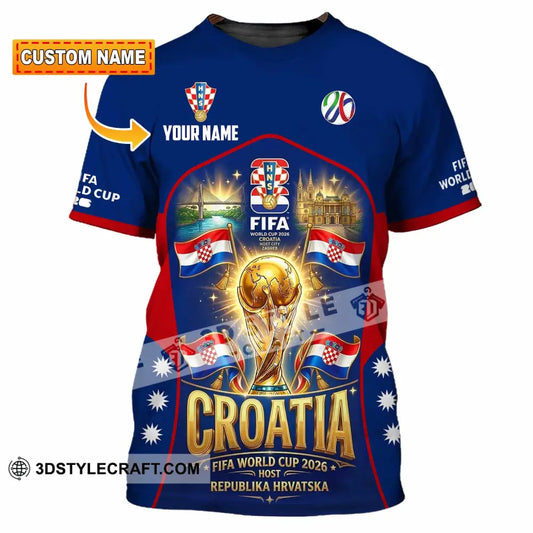Unisex Shirt - Custom Croatia World Cup 2026 Shirt - T-shirt