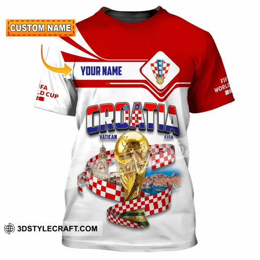 Unisex Shirt - Custom Croatia World Cup 2026 Shirt - T-shirt