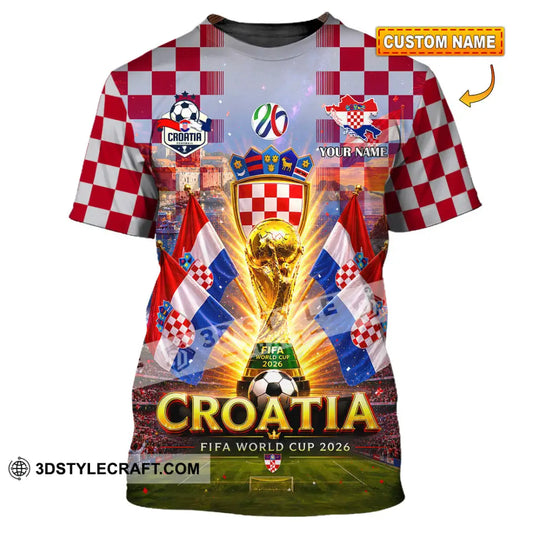 Unisex Shirt - Custom Croatia World Cup 2026 Shirt - T-shirt