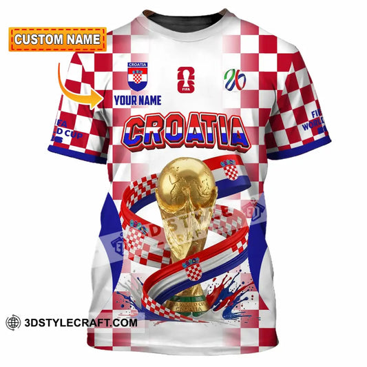 Unisex Shirt - Custom Croatia World Cup 2026 Shirt - T-shirt