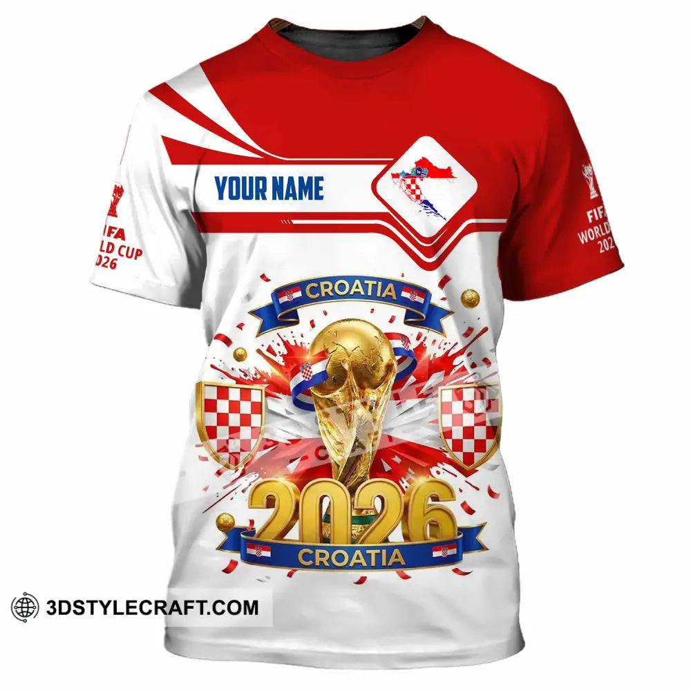 Unisex Shirt - Custom Croatia World Cup 2026 Shirt - T-Shirt / S - T-shirt