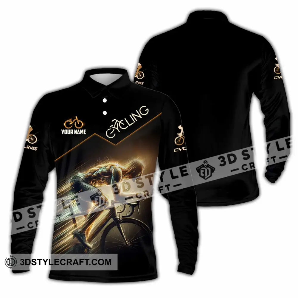 Unisex Shirt Custom Cycling Shirt Long Sleeve Polo / S T shirt